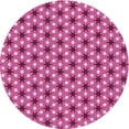 thumbnail image 1 of Ahgly Company Tapis Rond Lavable en Machine Intérieur Transitionnel Rouge Framboise, 4 Pieds Rond, 1 of 7