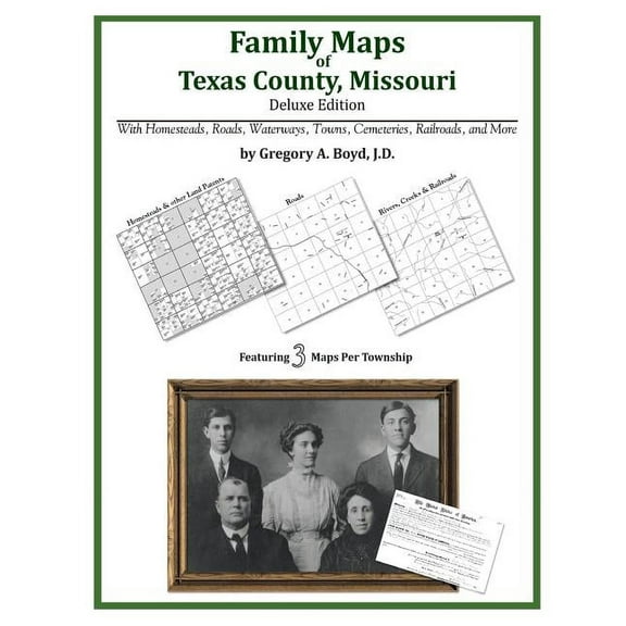 Family Maps of Texas County, Missouri (Paperback)