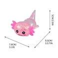 thumbnail image 2 of BingTong Axolotl Slow Rising Moldable Ball, Medium Axolotl Stress Ball, Soft Slow Rising Stress Relief Playthings, Sensory Fidget Playthingss For Anxiety A, 2 of 4