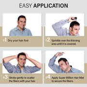 Super Million Hair Light Brown Enhancement Fibers 15g