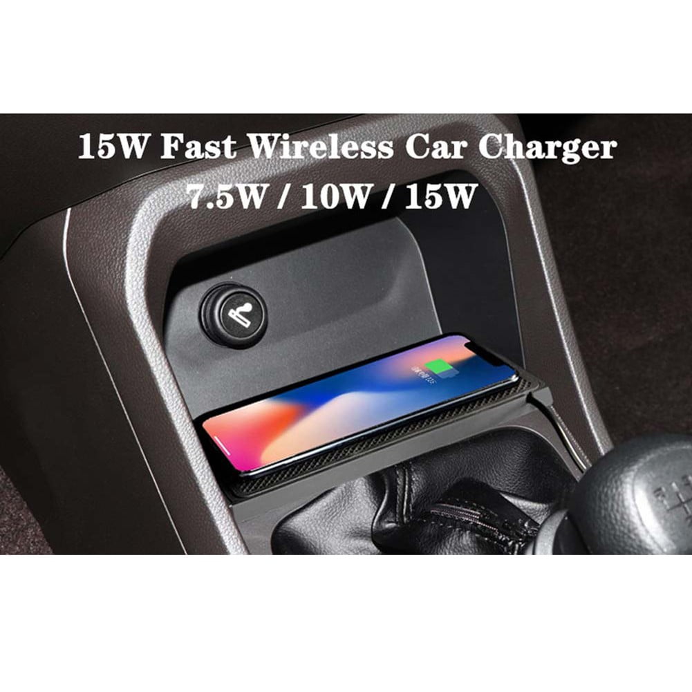 SOFEIYA Car Wireless Charging Pad Non Slip Fast Charger 15W Can Be Cropped Car Charger D