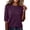 272#Dark Purple, variant on Elbow Length Tops for Women Casual Half Sleeve Tee Shirts Summer Ladies Elderly Clothes Brown XL