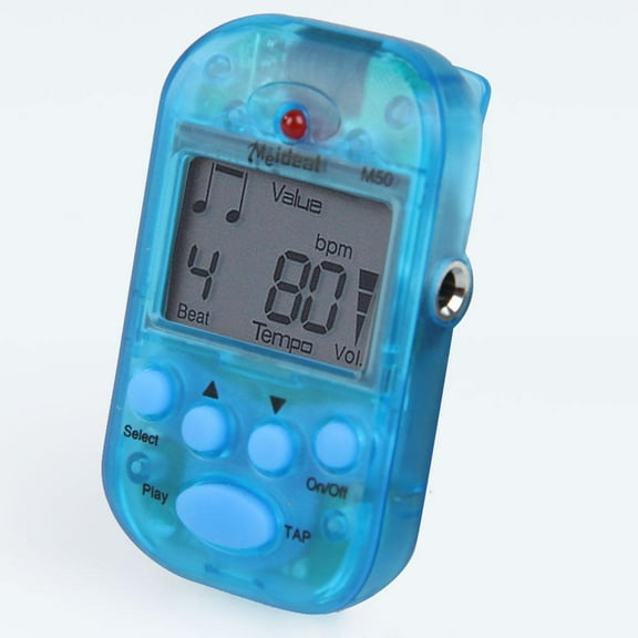 Digital Metronome Clip-on Pocket Metronome for Piano Guitar Flute Drum Universal Accessories (Blue)