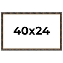 40x24 Frame Gold Real Wood Picture Frame Width 1.5 inches | Interior Frame Depth 0.5 inches |