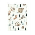 thumbnail image 3 of Hudson Baby Infant Boy Cotton Flannel Burp Cloths, Boy Woodland Pals 4-Pack, One Size, 3 of 6