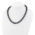 thumbnail image 4 of Primal Gold 14 Karat White Gold 10-11mm Black Near Round Freshwater Cultured Pearl Necklace, 4 of 5