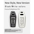 thumbnail image 3 of Key Fob Cover Compatible with Audi A5 A5L A6 A6L Q6L Q6 RS Q6 RS6 SQ6 S6 Keychain Case Holder Protector,Long Keychain-black, 3 of 7