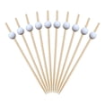 thumbnail image 2 of 100 Pieces Golf Themed Cocktail Picks 4.72 Inch Bamboo Skewers Sports Design Fruit Sandwich Decorative Toothpicks For Appetizers Garnish, 2 of 3
