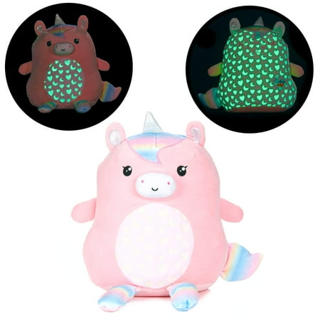 Cuddle Pal Glow in The Dark Reversible Plush Toy, Starbright The Unicorn Stuffed Animal Plush GID, 11.5 Inches (91929)