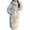 White, variant on Womens Long Puffer Jacket with Detachable Hood Elastic Ribbed Cuffs Thicken Down Coat Quilted Warm Winter Overcoat (XL, White)