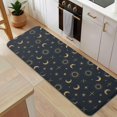 thumbnail image 5 of Dark Blue Sun Moon Cross Pattern Kitchen Rug Mat,Kitchen Runner Rugs Non Skid Washable,Decorative Kitchen Floor Mats for Kitchen,Sink,Laundry,17"x47.2", 5 of 7