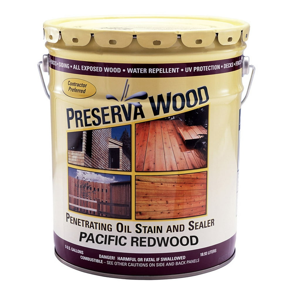 Preserva Wood Transparent Matte Pacific Redwood OilBased Oil Stain and