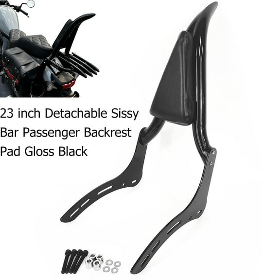 Fjpacemt Detachable Backrest Pad Sissy Bar for Motorcycle Honda Rebel 300 CMX300 CMX500 ABS SE 17-24