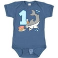thumbnail image 3 of Inktastic 1st Birthday Shark with Cake Boys or Girls Baby Bodysuit, 3 of 5