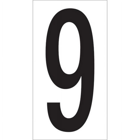 UPC: 0848109029528 | Office Depot® Brand Vinyl Warehouse Labels DL9309 Number 9 3 1/2 Black/White Case Of 50
