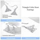 thumbnail image 5 of Pendientes de gota de plata esterlina Silvora Vintage Triquetra nudo celta, 5 of 7