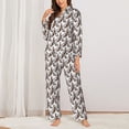 thumbnail image 2 of Sikiie Chickens Peck Grain Pajamas for Women Set, Womens Pajama Sets, Lounge Sets for Women, 2pjs for Women-XX-Large, 2 of 7