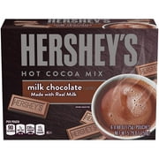 Hersheys Milk Chocolate, Hot Cocoa Mix, (6 Pouches), 0.88 Ounce