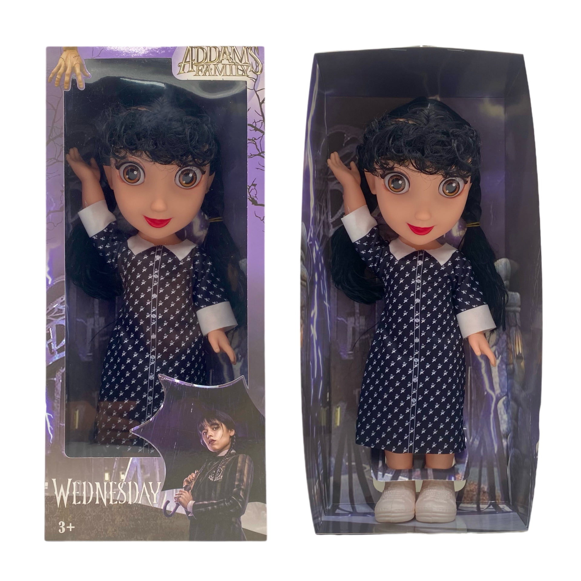 14 Inch Wednesday Adams Action Figure,The Soft Bodied Adams Family Doll ...