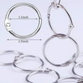 thumbnail image 2 of Binder Rings 1 Inch Book Rings Loose Leaf Binder Ring Index Card Rings Flashcard Ring Metal Rings For Index Cards Ideal For School Home Office 50pcs, 2 of 5