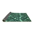 thumbnail image 2 of Ahgly Company Indoor Rectangle Abstract Turquoise Blue Modern Area Rugs, 2' x 5', 2 of 4