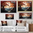 thumbnail image 4 of Designart "Swing Papercut Japon Seaside wall decor III" Coastal Ocean Canvas Print, 4 of 5