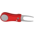 thumbnail image 1 of Pitchfork, Beau Travail Matériel en Acier Inoxydable Putting Green Fork Pliable Design Léger en Poids pour l'Extérieur pour Rouge, Vert, Gris, Noir, 1 of 8