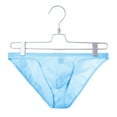 thumbnail image 5 of QIPOPIQ Mens Underwear Casual Solid Sexy Mesh Striped Low Waist Briefs Underwear Clearance, 5 of 5