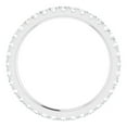 thumbnail image 2 of Pompeii 1/2 Ct Lab Grown Diamond EX3 Eternity Ring Womens Bad 14k White Gold, 2 of 3