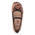thumbnail image 3 of Wonder Nation Toddler Girls Leopard Bow Ballet Flat Shoes, 3 of 6