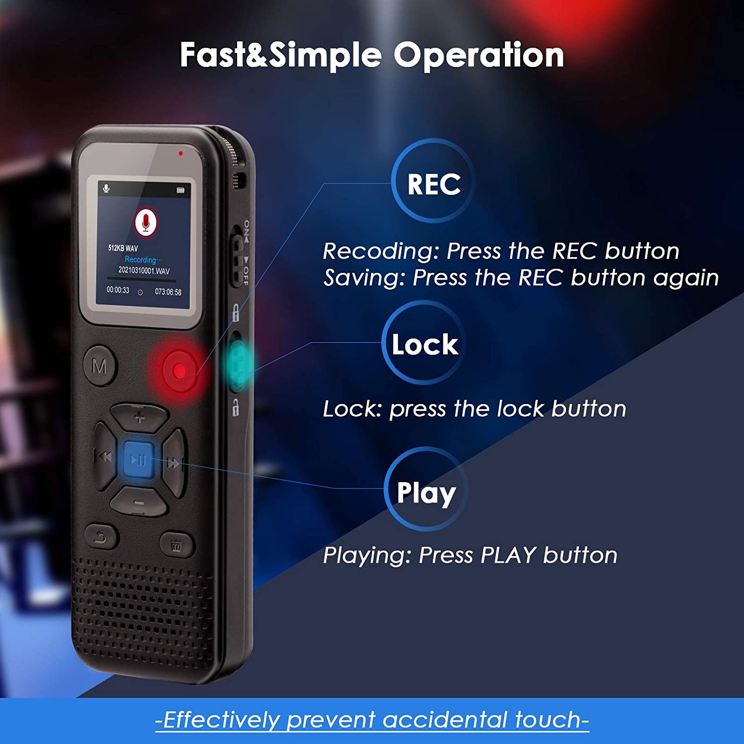 RONY 72GB Digital Voice Recorder photo 5