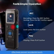 RONY 72GB Digital Voice Activated Recorder: Portable Tape Recorder with Playback Audio Recording Device for Lectures Meetings