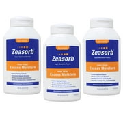 Zeasorb Prevention, Super Absorbent Excess Moisture Powder to Prevent Chafing & Itching, 2.5 Oz - 3 Pack