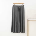thumbnail image 2 of Ashirexll Midi Skirts for Women Summer Skirts Fashion Women's Solid Color High Slit Midi Skirt Summer Casual Straight Mid-Length Skirt, 2 of 3