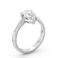 thumbnail image 2 of Ethan Jewel Pear Cut Excellent 2.1 Ct Moissanite Ring For Women's - 14K White Gold Plated Solitaire with Accent Ring - Classic Engagement Wedding Women's Ring - Causal Daily Wear Ring For Women's, 2 of 3