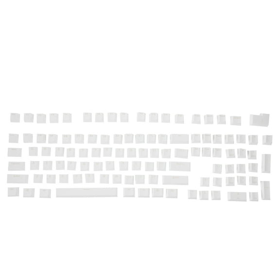 White PBT Keyboard Keycaps Set for Mechanical Keyboard Game Play Accessories 1 Set