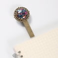 thumbnail image 3 of Graffiti Lace Bookmark in Antique Bronze: a Thoughtful Gift for Book Lovers and Readers, 3 of 5