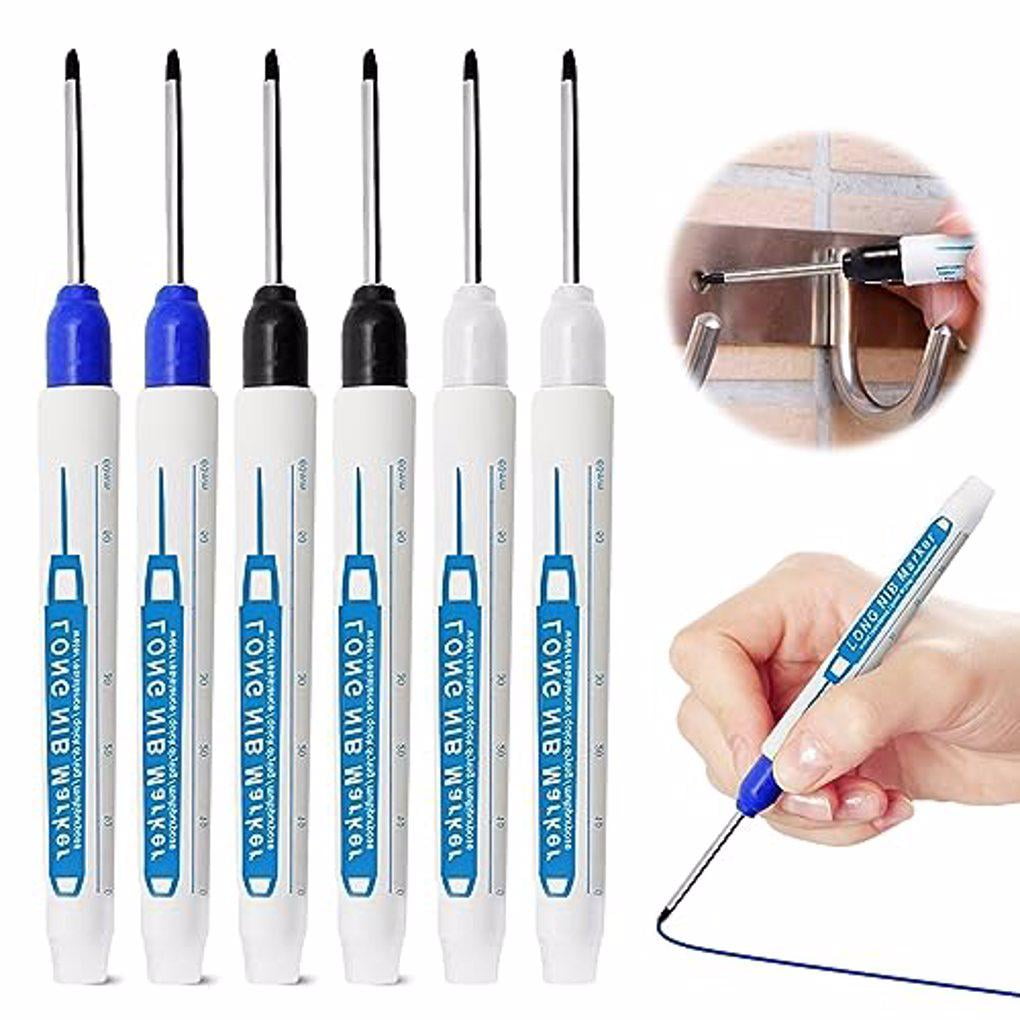 Transemion 6piece Waterproof Deep Reach Markers - Durable And Versatile For Various Industries Marker Pens