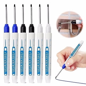 Transemion 6piece Waterproof Deep Reach Markers - Durable And Versatile For Various Industries Marker Pens