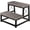 Gray 2 Tier, variant on Wooden Step Stool for Adults, 2 Tier Heavy Duty Step Stool for High Bed, Using for Bedroom, Living Room, Bathroom and Kitchen, Hold Up to 500 LBS