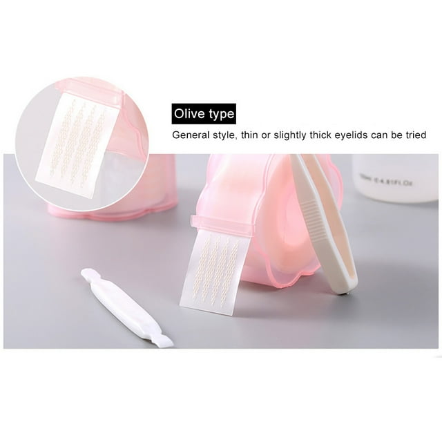 Fiudx Pegatinas para Párpados Dobles, Parches Adhesivos de Malla de Encaje Perlado, Cinta Invisible Fila de Fibra, Herramienta para Realzar Los Ojos, Accesorio de Maquillaje, Apto para Todo Tipo de P