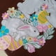 thumbnail image 4 of Camino de mesa de conejo de Pascua con huevos y flores bordados | Mantel decorativo de poliéster blanco de 218 cm para cenas y fiestas navideñas, 4 of 5