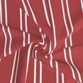 thumbnail image 6 of Bingfone Stripes Red White Women's Sarong Swimsuit Cover Ups Bathing Suit Coverups Chiffon Beach Wrap Skirts, 6 of 7