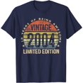 thumbnail image 1 of JOOCAR T-Shirt d'Anniversaire Vintage Édition Limitée en Coton 100 % pour 18 Ans, 1 of 2
