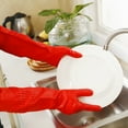 thumbnail image 2 of HomeLife 1/5 Pairs Latex Home Kitchen Dish Washing Cleaning Long Gloves Protective Cover, 2 of 10
