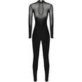 thumbnail image 4 of Alvivi Womens Long Sleeve Gymnastics Leotard Dance One Piece Figure Ice Skating Jumpsuit Dancewear Black XL, 4 of 7