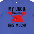 thumbnail image 4 of Inktastic Uncle Loves Me Childs Crab Youth T-Shirt, 4 of 5
