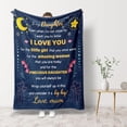 thumbnail image 2 of Daughter Gifts, Flannel Blanket with Encourage and Love Saying, Proud of You Gifts for Daughter on Birthday Valentines Day Wedding Day Graduation Back to School from Mum, 60 * 50IN, 2 of 6
