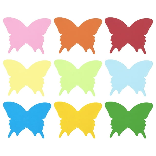 Unique Bargains Butterfly Cutouts Paper Butterflies, Colorful Butterfly Cutout for Classroom Decoration, 108 Pack