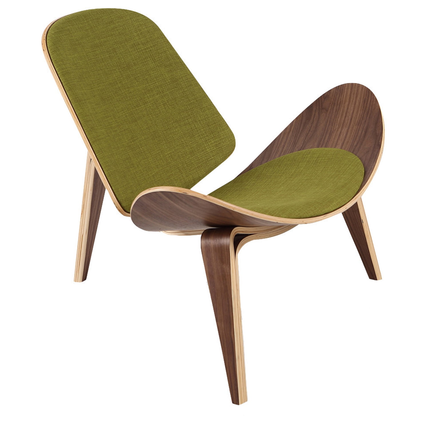 Kardiel Tripod Plywood Modern Lounge Chair Atomic Moss Walnut